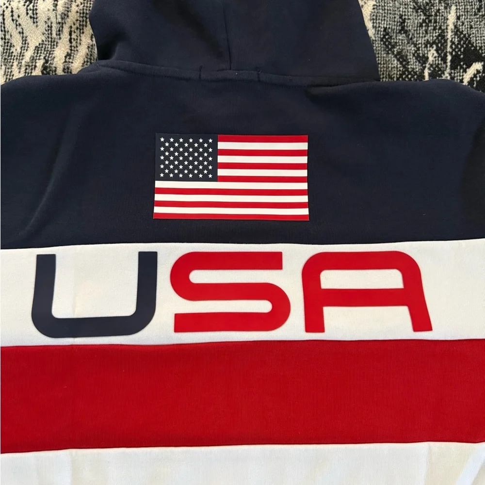 Polo Ralph Lauren Double Knit USAOffshore Racing P-15 Navy Blue/White/Red Hoodie